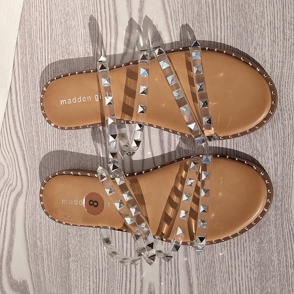 Madden Girl Fresh Studded Slip-on Sandals size 8 - Picture 6 of 12